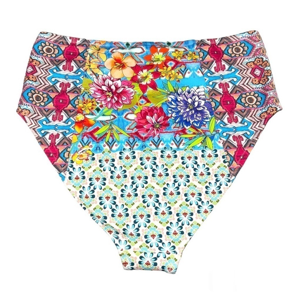 Johnny Was Pearce High Waisted Bikini Bottoms Size Small‎ MSRP $108 NWOT - Picture 4 of 7